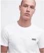 Men's Barbour International Small Logo Tee - White / Black