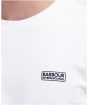 Men's Barbour International Small Logo Tee - White / Black