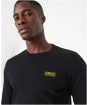 Men's Barbour International Long Sleeve Logo Tee - Black