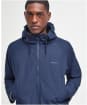 Men's Barbour Hooded Domus Waterproof Jacket - Navy / Classic