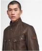 Men's Barbour International Duke Waxed Jacket - Bark