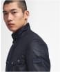 Men's Barbour International Duke Waxed Jacket - Navy