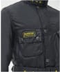 Men's Barbour International Slim International Waxed Jacket - Black