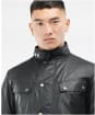 Men's Barbour International Tourer Duke Waxed Jacket - Black