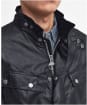 Men's Barbour International Tourer Duke Waxed Jacket - Black