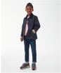 Girl's Barbour Summer Liddesdale Quilted Jacket, 2-9yrs - Navy / Gardenia