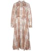 Marianne Dress - Winter White Smoke Tartan