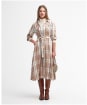 Marianne Dress - Winter White Smoke Tartan