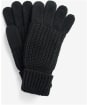 Women's Barbour Saltburn Knitted Gloves - Black