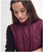 Women's Barbour Wray Gilet - CABERNET/BROWN