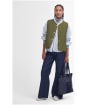 Lorelei Gilet - Dark Moss / Light Sand / Dark Moss