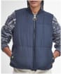 Fay Gilet - Dark Navy / Military Brown / Dark Navy