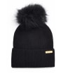 Women's Barbour International Mallory Pom Beanie - Black