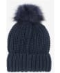 Women's Barbour Saltburn Bobble Hat - Navy