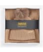 Women's Barbour International Mallory Beanie & Scarf Gift Set - Light Trench