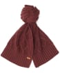 Women's Barbour Ridley Beanie And Scarf - Cabernet