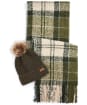 Barbour Saltburn Beanie & Tartan Scarf Set - Ancient Lodan