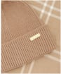 Women's Barbour International Mallory Beanie & Windowpane Wrap Set - Light Trench