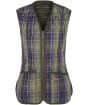 Women's Barbour Quilted Tartan Betty Waistcoat / Zip-In Liner - Classic Tartan