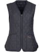 Women's Barbour Betty Quilted Waistcoat / Zip-In Liner - Navy