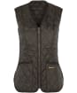 Women's Barbour Betty Quilted Waistcoat / Zip-In Liner - Dark Olive