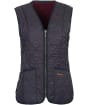 Women's Barbour Betty Fleece Waistcoat / Zip-In Liner - Navy