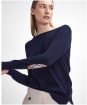 Women’s Barbour Pendle Crew Knit Sweater - NAVY/HESSIAN TAR