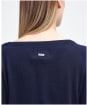 Women’s Barbour Pendle Crew Knit Sweater - NAVY/HESSIAN TAR