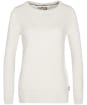 Women’s Barbour Pendle Crew Knit Sweater - ECRU/HESSIAN TAR