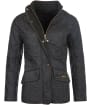 Women's Barbour Cavalry Polarquilt Jacket - Black