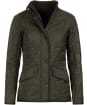 Women's Barbour Cavalry Polarquilt Jacket - Dark Olive