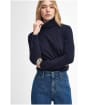 Women’s Barbour Pendle Roll Collar Sweater - NAVY/HESSIAN TAR