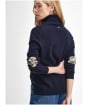 Women’s Barbour Pendle Roll Collar Sweater - NAVY/HESSIAN TAR