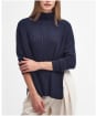 Women’s Barbour Stitch Guernsey Cape Jumper - Navy 2