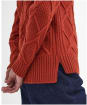 Women's Barbour Burne Roll Neck Knit - Spiced Pumpkin