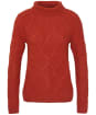 Women's Barbour Burne Roll Neck Knit - Spiced Pumpkin