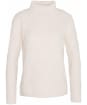 Women's Barbour Burne Roll Neck Knit - Ecru