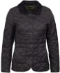 Women's Barbour Deveron Quilted Jacket - Black