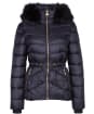 Women's Barbour International Island Quilted Jacket - Black