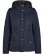 Women's Barbour Millfire Quilted Jacket - Navy / Classic