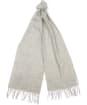 Women's Barbour Lambswool Woven Scarf - Light Grey Melange