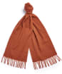 Women's Barbour Lambswool Woven Scarf - Warm Ginger