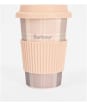 Women's Barbour Travel Mug And Beanie Set - Pink / Grey