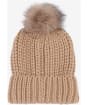 Women's Barbour Saltburn Bobble Hat - Mink