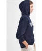 Women's Barbour Northumberland Hoodie - Navy / White