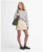 Women's Barbour Caroline Crew Neck Sweatshirt - EGGSHELL STRIPE