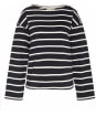 Women's Barbour Caroline Crew Neck Sweatshirt - Black Stripe