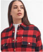 Serova Overshir - Scarlet Check