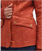 Women's Barbour Cavalry Polarquilt Jacket - Spiced Pumpkin