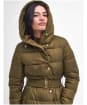 Women's Barbour International Track Line Quilted Jacket - Empire Green